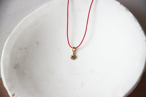 collar de doble cara de joyería de plata #N//D Collar con colgante de trébol de cuatro hojas para niñas y mujer