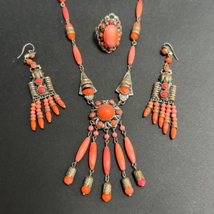 Czechoslovakian Neiger set, orange 1930s