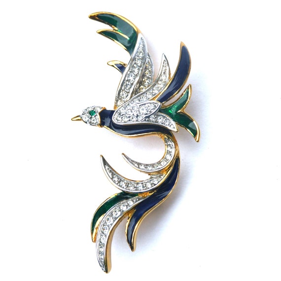 Attwood & Sawyer Bird of Paradise Brooch 1980s - image 2