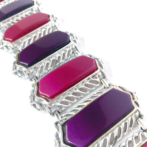 Thermoplastic Chunky 1060s Bracelet, Purple - image 6