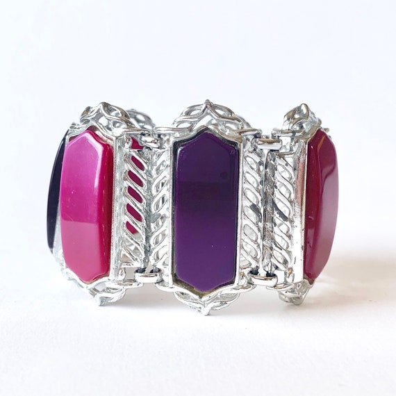 Thermoplastic Chunky 1060s Bracelet, Purple - image 9