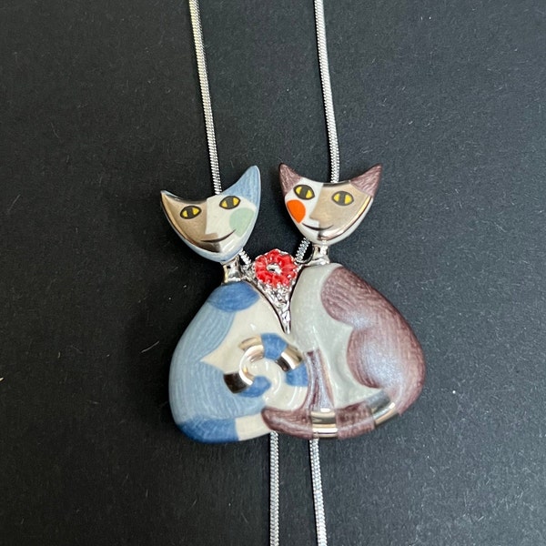 Boucles D'oreilles Chouette Rosina Wachtmeister - Métal Argenté & Porcelaine Dorée - Neuf Avec étiquette