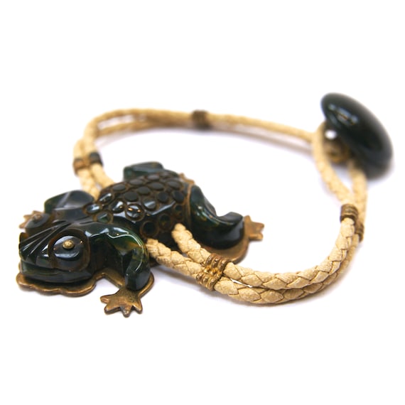 1940s Bakelite Frog Bracelet
