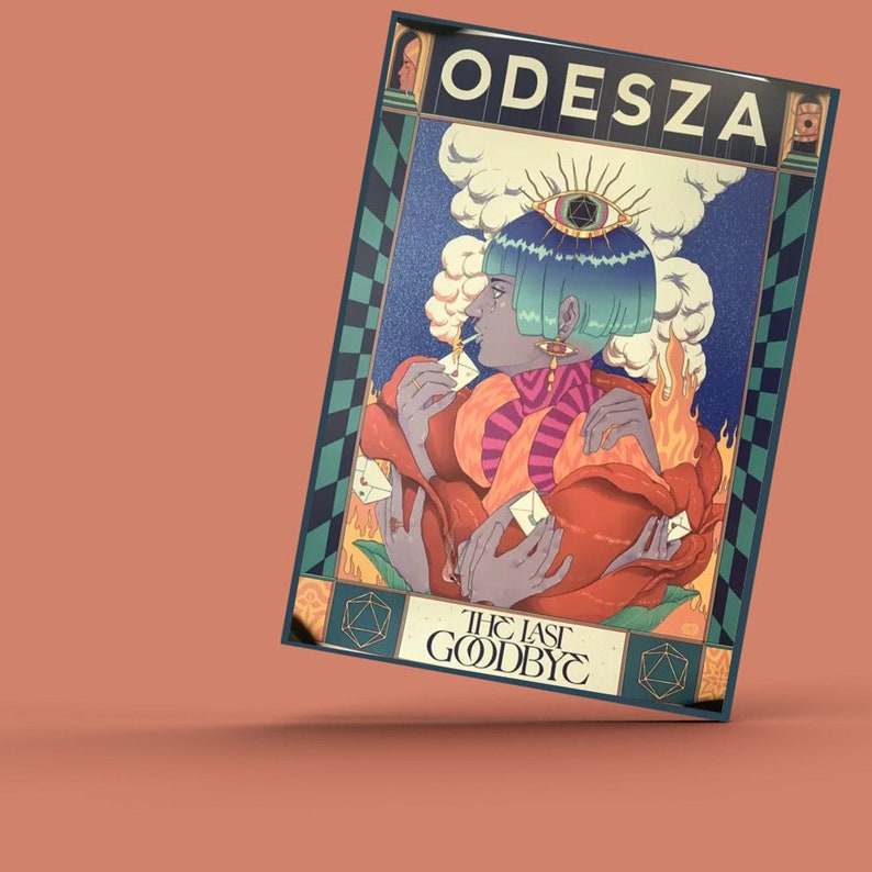 odesza tour poster 2023