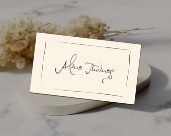 place card template, hand drawn place cards, wedding name cards, event name cards, custom name cards, downloadable place cards