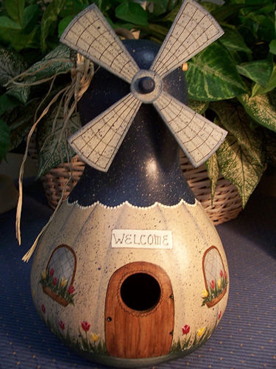 Birdhouse Gourd Easy To Decorate 5 Seeds Etsy