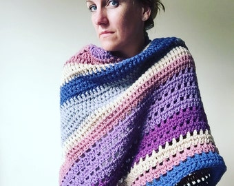 Autumn Storm: A Crochet shawl-wrap PDF Pattern