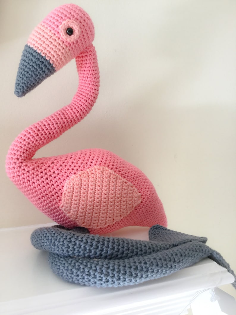 Flamingo: A Crochet PDF Pattern in UK and US terms image 2