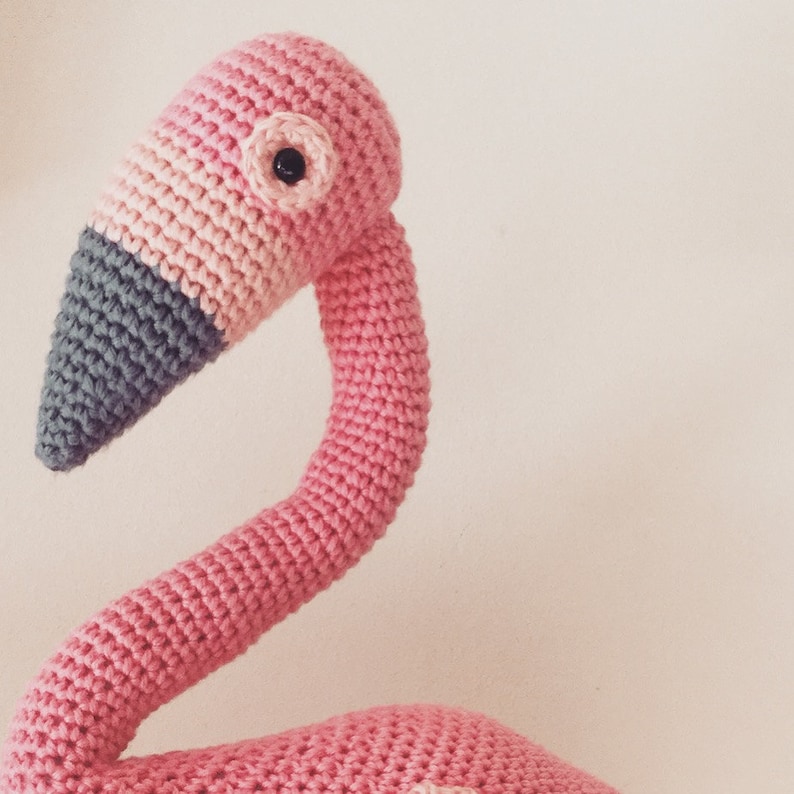 Flamingo: A Crochet PDF Pattern in UK and US terms image 3