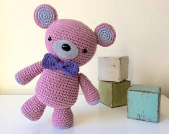 Pinkie Bear: A Crochet bear PDF Pattern