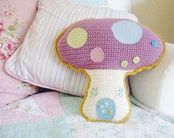 Toadstool / Mushroom Cushion: A Crochet PDF Pattern