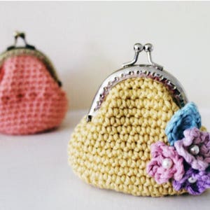 Monederos Pequeños: Un bolso a crochet Patrón PDF