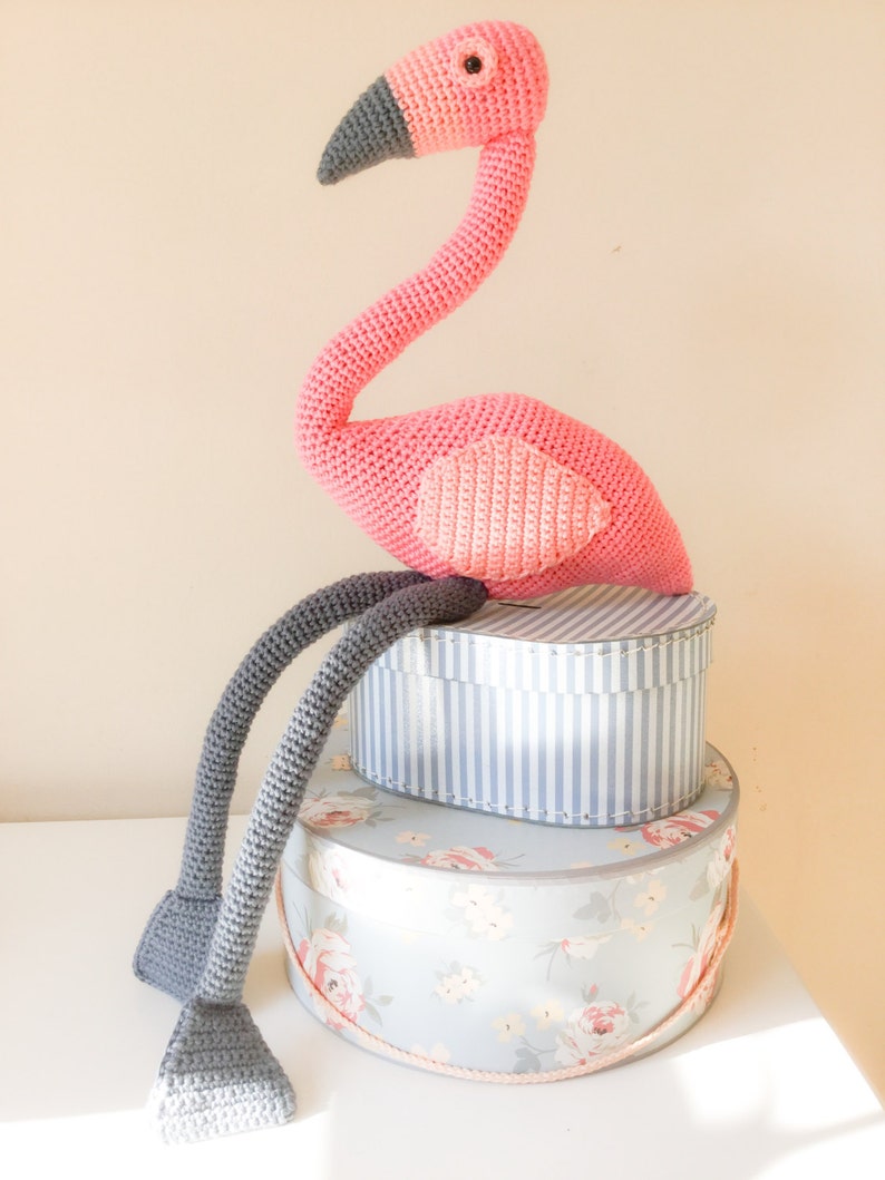 Flamingo: A Crochet PDF Pattern in UK and US terms image 4