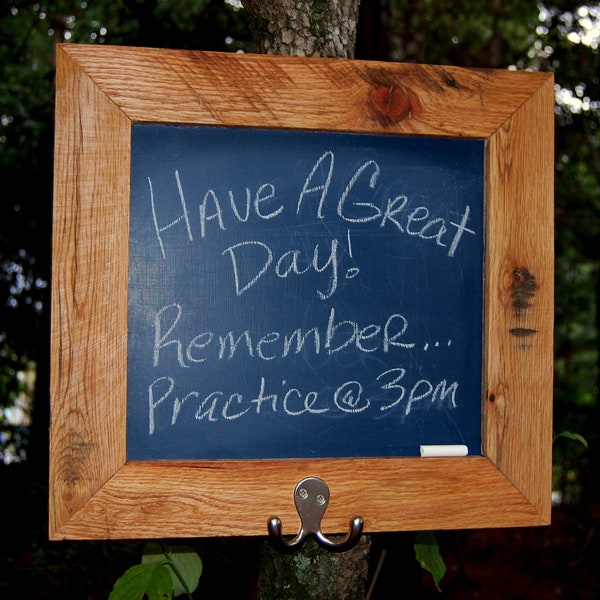 Framed Chalkboard with Hook