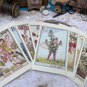 Cartoline delle Fate dei Fiori in Stile Vintage - diario di scarto - vintage - effimeri - - tecnica mista - SplatteredInky