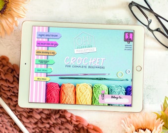 Learn how to crochet guide, with in bedded links to compliment each chapter