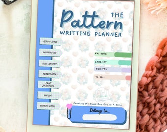 Write your own Crochet & knitting patterns, with our pattern writing guide and planner | goodnotes | iPad | android | digital download |