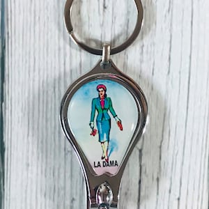 Lotería Bottle Opener / Nail Clipper Keychain