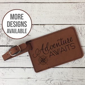 Custom Luggage Tag Personalized, Laser Engraved Travel Accessory Gift, Luggage ID