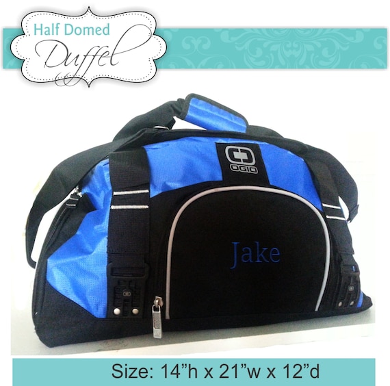 monogrammed gym bag