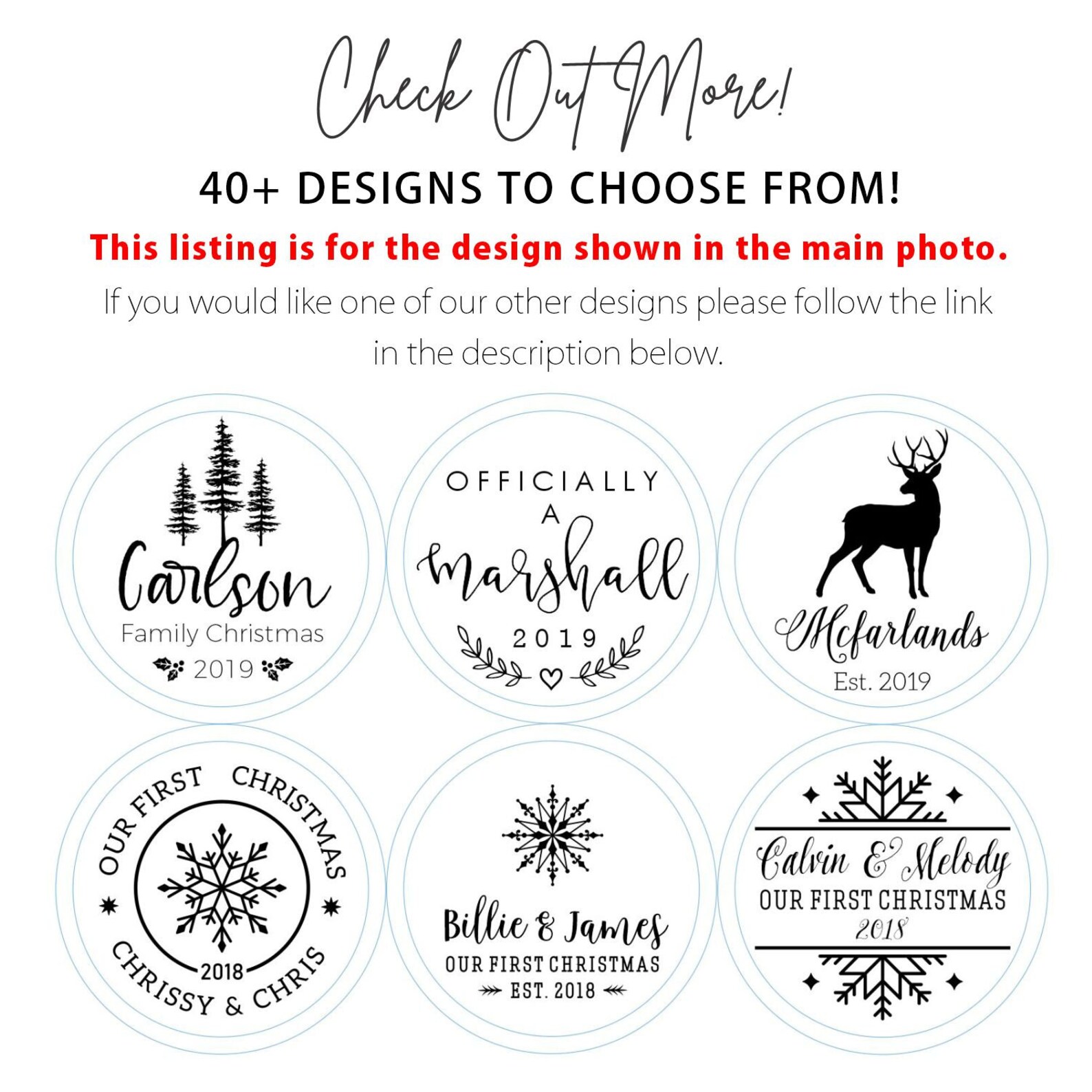 Personalized Engraved Glass Christmas Ornament Our First Etsy