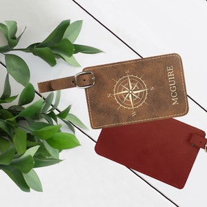 Custom Luggage Tag Personalized, Laser Engraved Travel Accessory Gift, Luggage ID