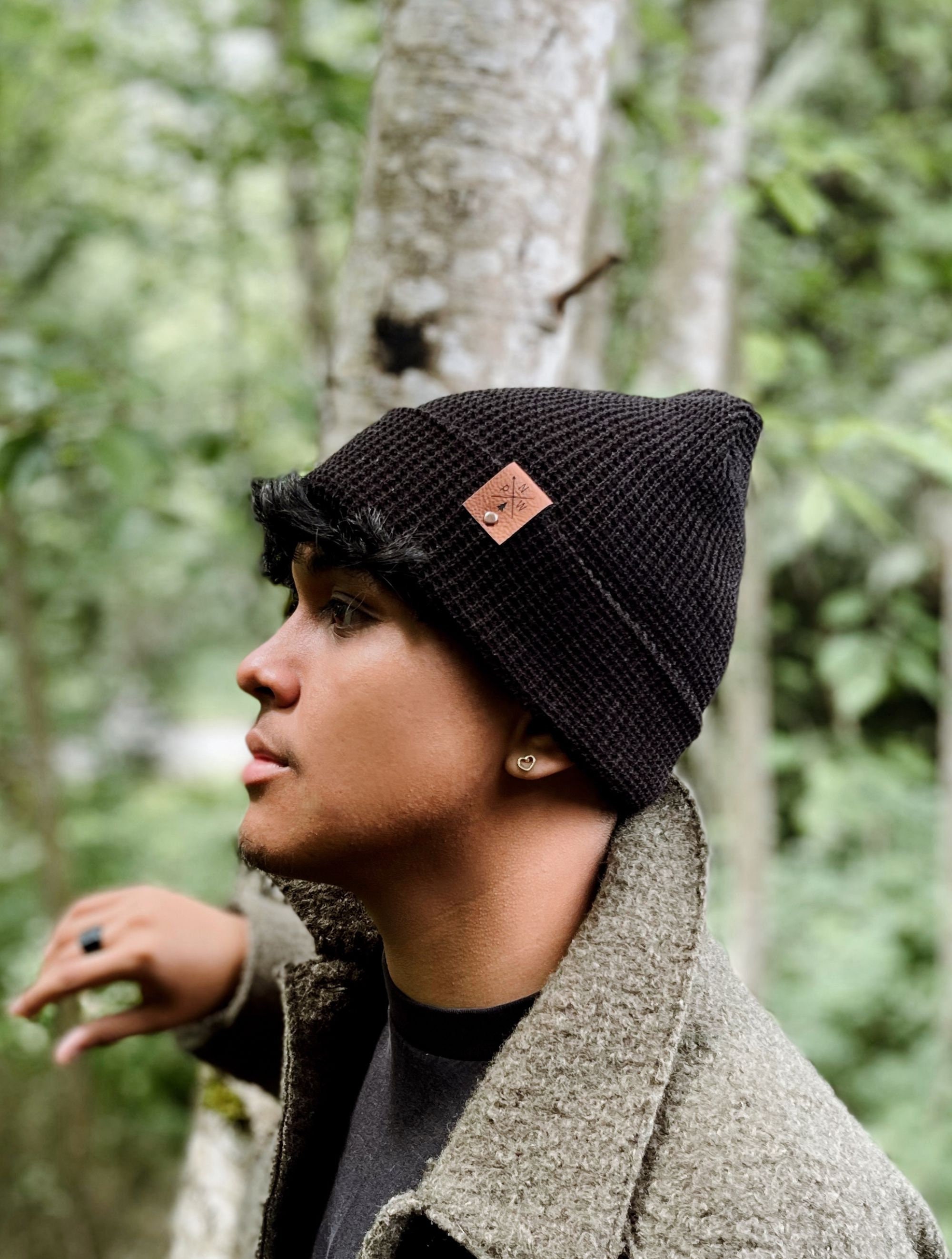 The Classic Beanie – Winter Nights by the Fire | Handcrafted Knit Hat – Vegan The Westcoaster - Hand-knit Norwegian Winter Wool Beanie Hat  main image 2