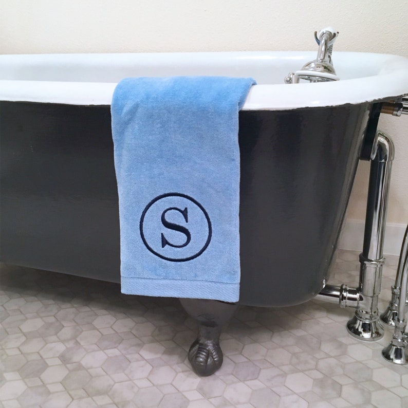 Custom Bathroom Hand Towel with Monogram / Personalized Hand Etsy