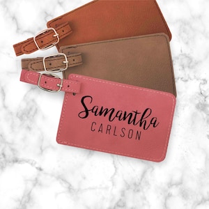 Custom Luggage Tag Personalized, Laser Engraved Travel Accessory Gift, Luggage ID