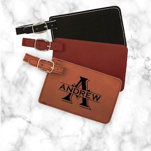 Custom Luggage Tag Personalized, Laser Engraved Travel Accessory Gift, Luggage ID