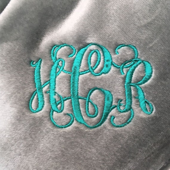 Qty 7 Throw Blanket with name Monogrammed Blankets Personalized Blankets for Adults Custom Plush Blankets Embroidered