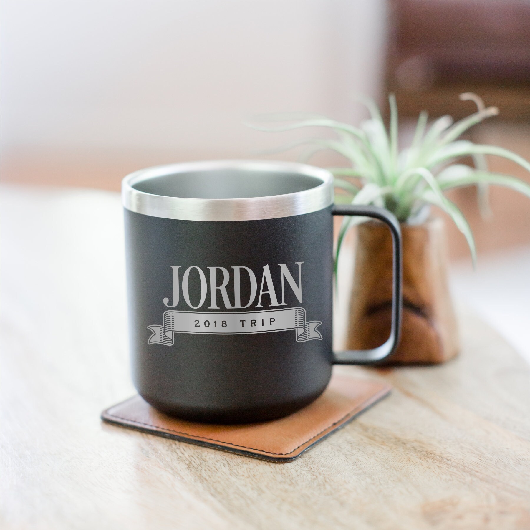 Personalized Camping Cup Insulated Stainless Steel Mug Etsy