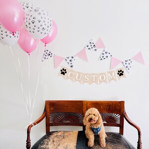 Pet Party Decoration, Pet Birthday Party, Pet Personalized Decor, Dog Banner, Dog Party Supplies