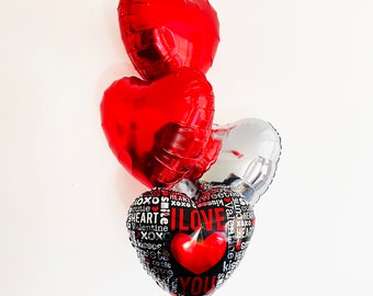 Valentinstag Ballon Blumenstrauß | Valentinstag Party Dekor | Herz Luftballons