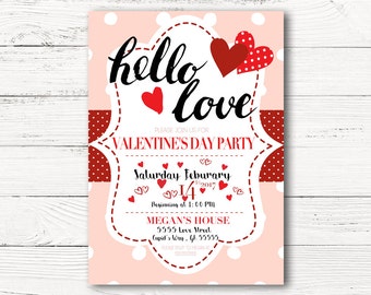 valentine invitation etsy valentines party invitations