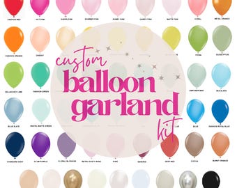 Custom Balloon Arch | DIY Balloon Garland | Custom Balloons | Biodegradable | Boho Balloons | Baby Shower | Birthday | Wedding | Bridal