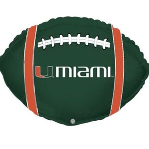 Miami Balloon 18&quot; | Football Party Decor | Sports Balloon | Tailgate Decor | Football Birthday Photo Prop | BAL283