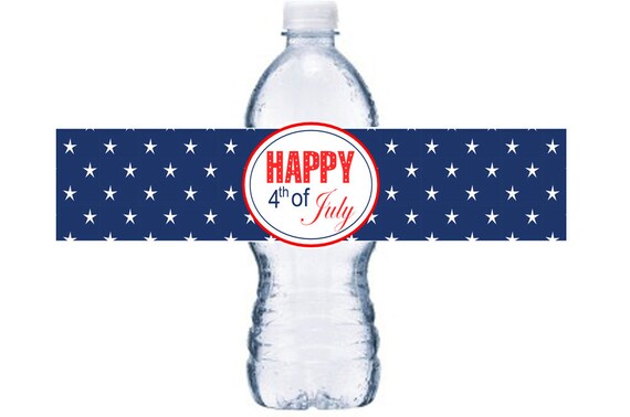 10 or More July 4th Waterproof Bottle Label, 4th of July Adhesive Bottle Label, BL041 Il_570xn