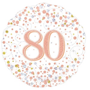 80th Birthday Balloon | Rose Gold Balloon | Milestone Birthday Balloon | 80th Birthday Party | 80th Birthday Party Decor