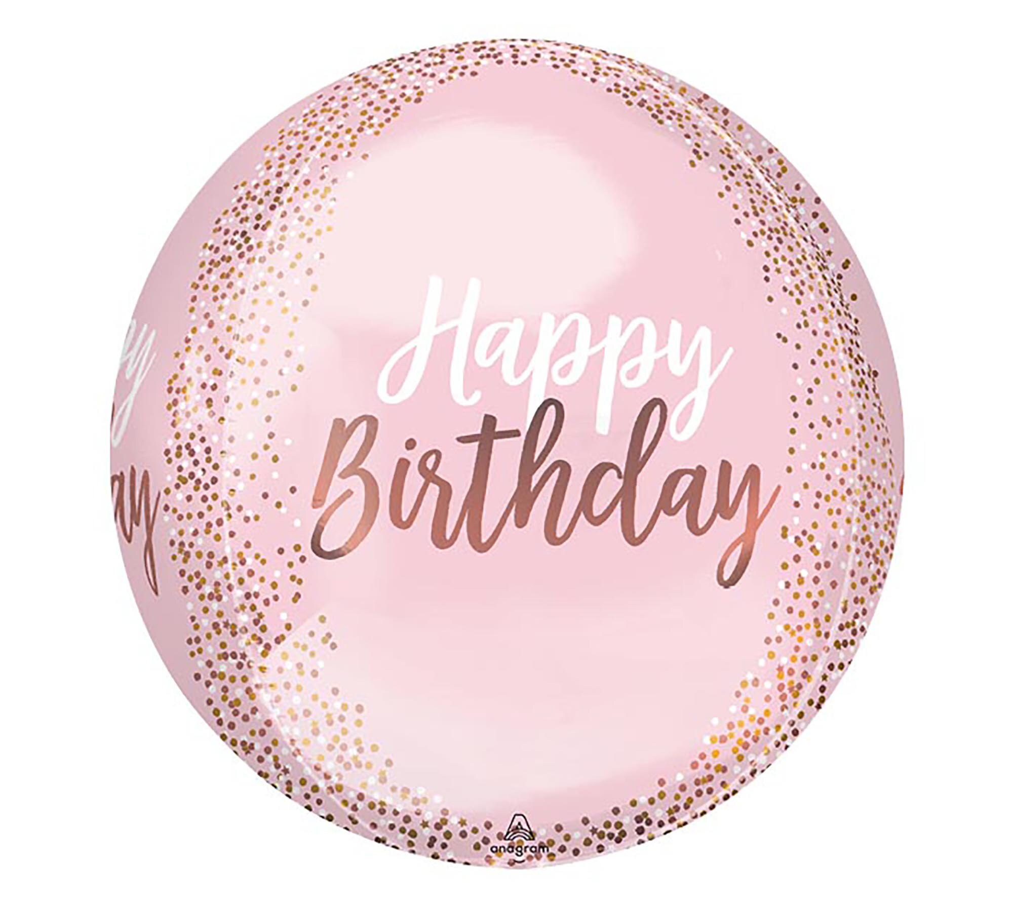 Pink Happy Birthday Balloon Pink and Gold Themed Party D cor