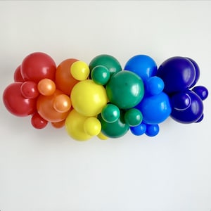 Rainbow Party Decor, Rainbow Balloon Garland, Party Kit, Summer Party Decorations, Colorful Balloon Backdrop, Birthday Party Balloons