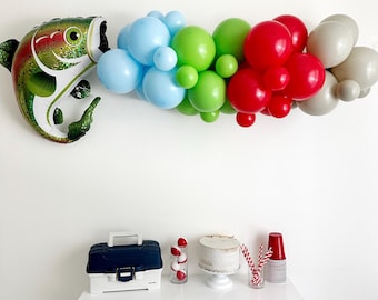 Fishing Party, OFishally One, Fish Theme Birthday Party Decor, Fishing Party, Bass Fish Balloon, OFishally Retired Party Decor, Fish Party
