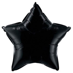 Black Star Balloon, Star Shaped Foil Balloon, Black Balloon