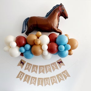 Horse Birthday Party | Horse Party Decor | Cowgirl Party | Kentucky Derby Balloons | Horse Party Decor | Western Party Decor |