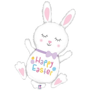 Easter Bunny Balloon, Spring Bunny Balloon, Woodland Bunny Balloon, Happy Easter Party Decor, Easter Party Decoration, Easter Birthday Party