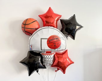 Basketball Balloon Collection | Basketball Party Decor | Sports Balloon | Basketball Balloon Set | Basketball Birthday Photo Prop | COL343