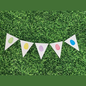 Easter Egg Theme Banner, Easter Banner, Easter Egg Hunt Decorations, Cards Stock Easter Decorations, Colorful Easter Eggs Banner P017