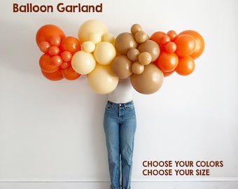Fall Custom Balloon Arch | DIY Balloon Garland | Custom Balloon Colors | Boho Balloons | Baby Shower | Birthday | Wedding | Graduation