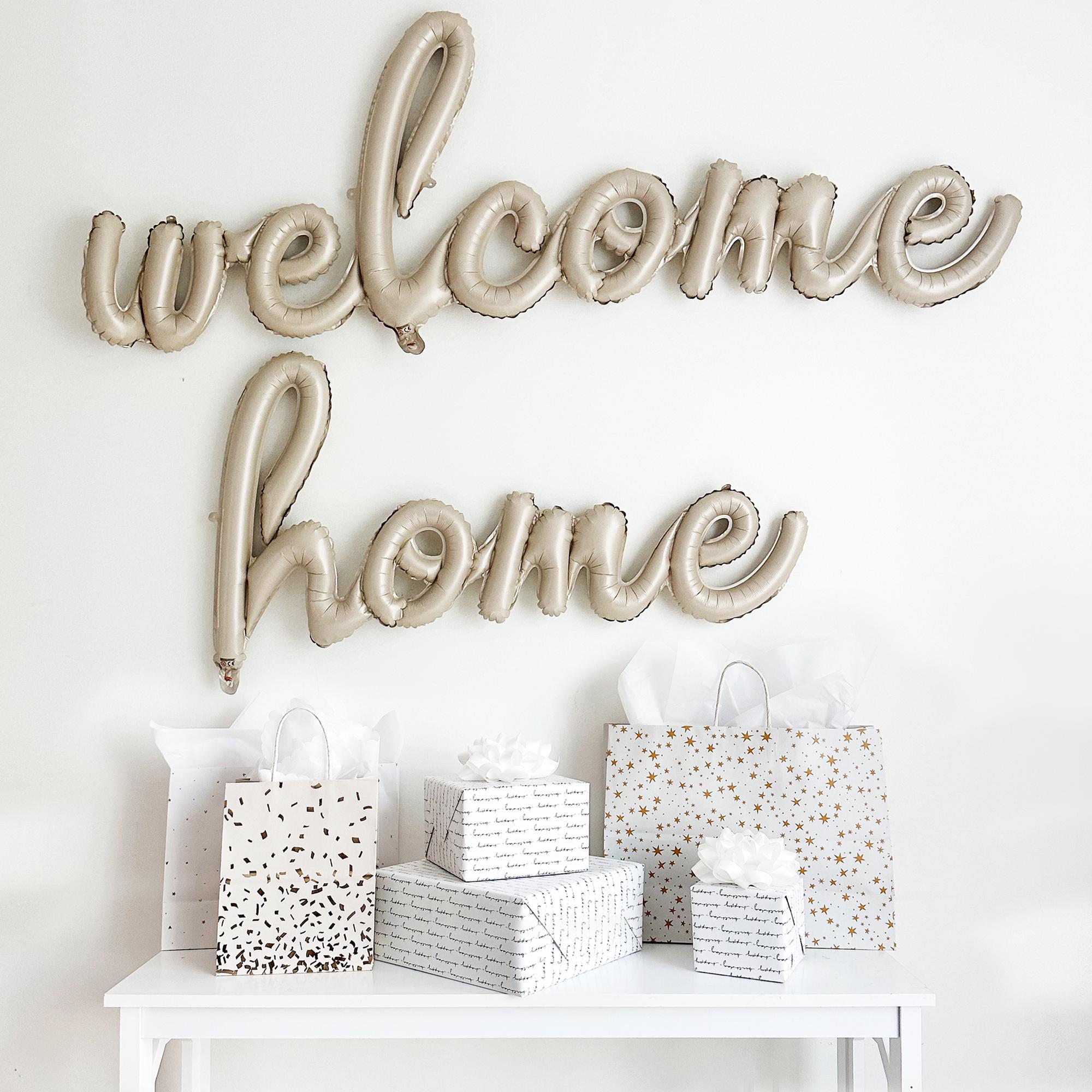 Koliphy Ghirlanda Welcome Baby, Welcome Baby Decorazioni Striscione per Baby Shower, Festa in Casa, Baby Doccia, Deco di Compleanno per Ragazza(Rosa