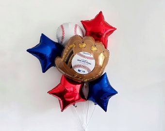 Honkbalballoncollectie | Honkbalfeestdecoratie | Sportballon | Honkbalfeestdecoratie | Honkbal verjaardag fotorekwisiet |